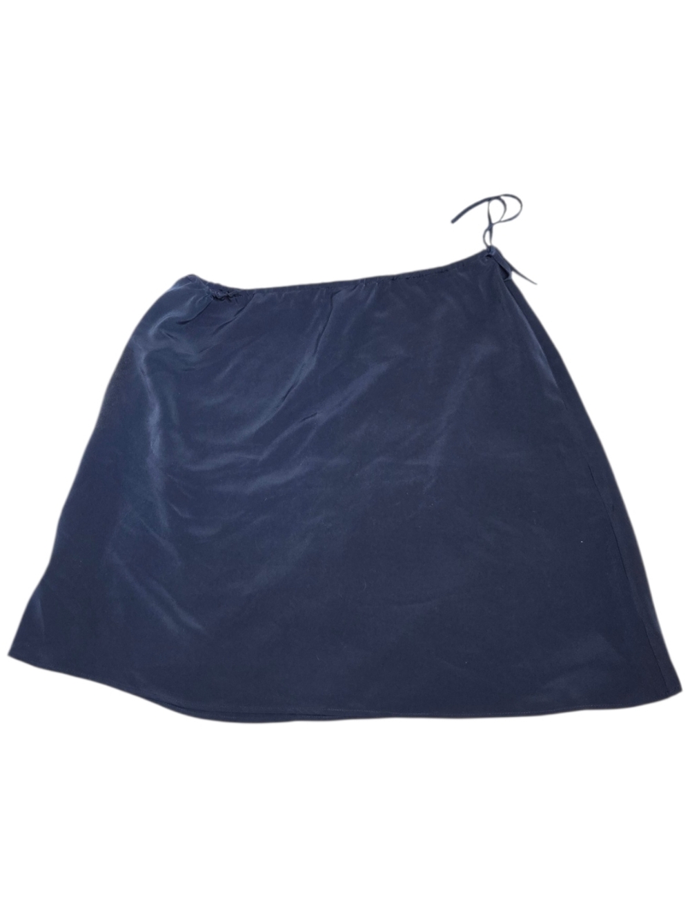 Y2K navy blue side tie casual mini‎ skirt plus 20